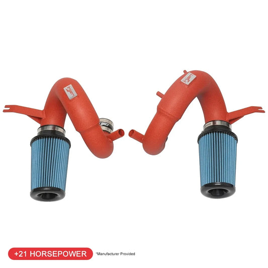 Injen 18-20 Kia Stinger 3.3L Twin Turbo Wrinkle Red Short Ram Air Intake