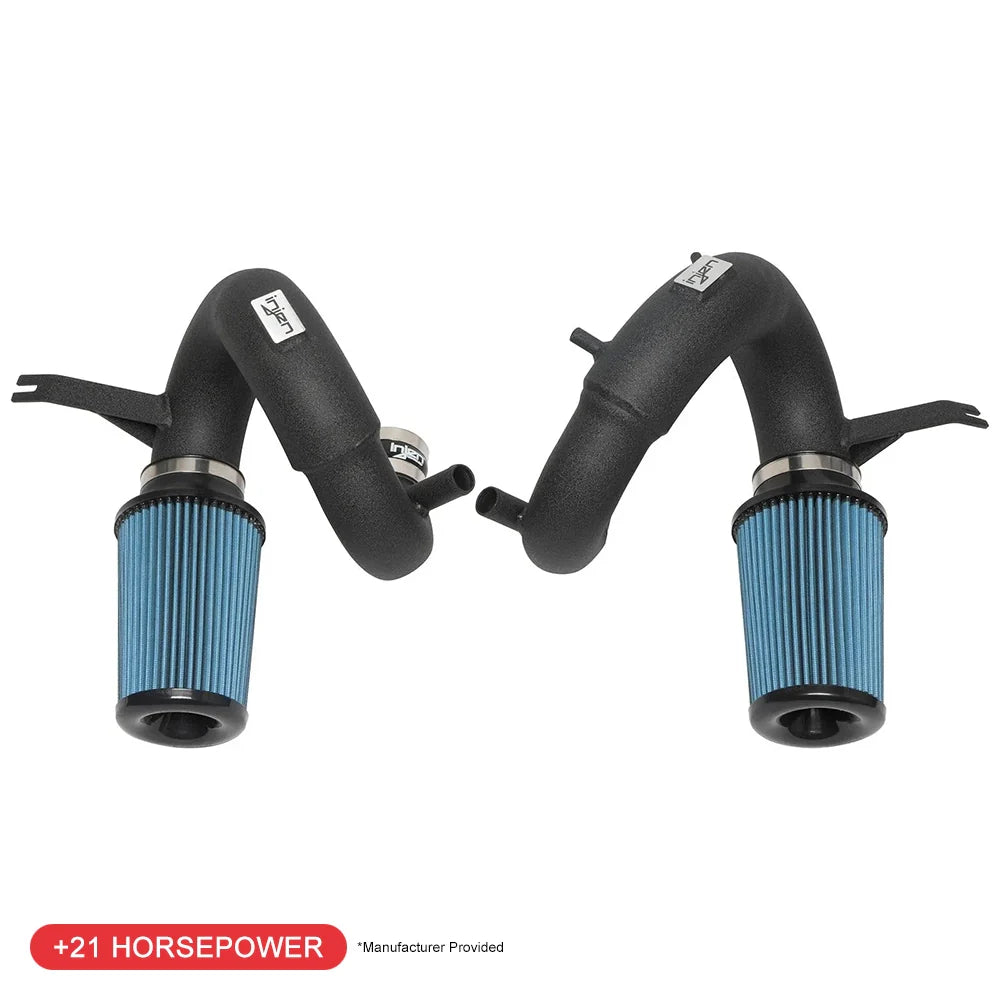 Injen 18-20 Kia Stinger 3.3L Twin Turbo Wrinkle Black Short Ram Air Intake