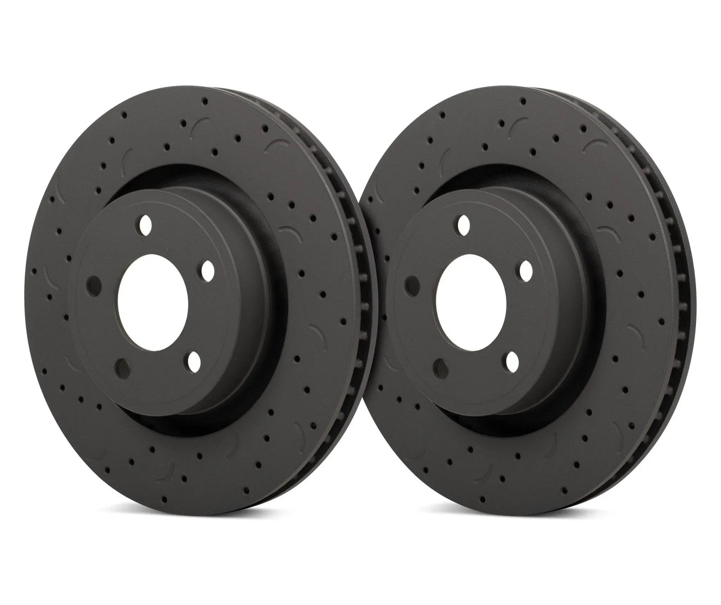 Hawk Performance Drilled and Slotted Rear Brake Rotor Set | BMW 325xi E90 (2006) (HTC4502)