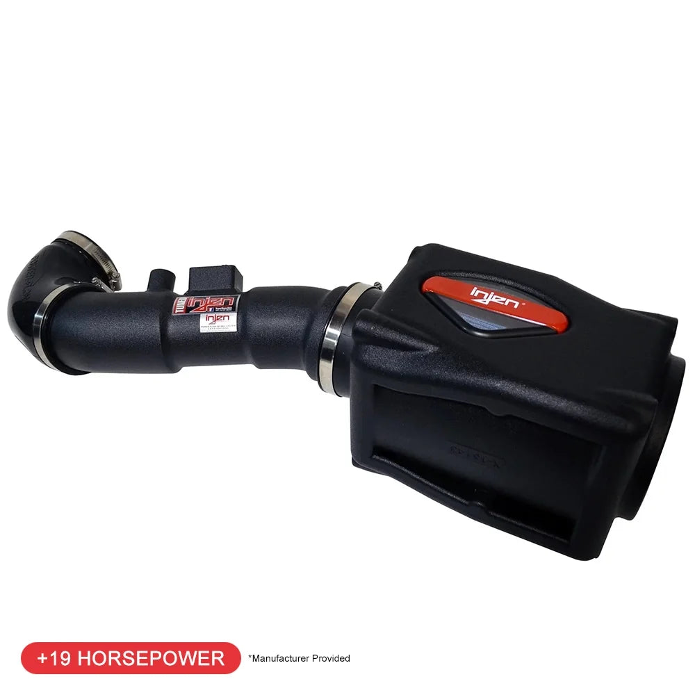 Injen 04-10 QX56 / 04-12 Amada/Titan V8 5.6L w/Power Box Wrinkle Black Power-Flow Air Intake System