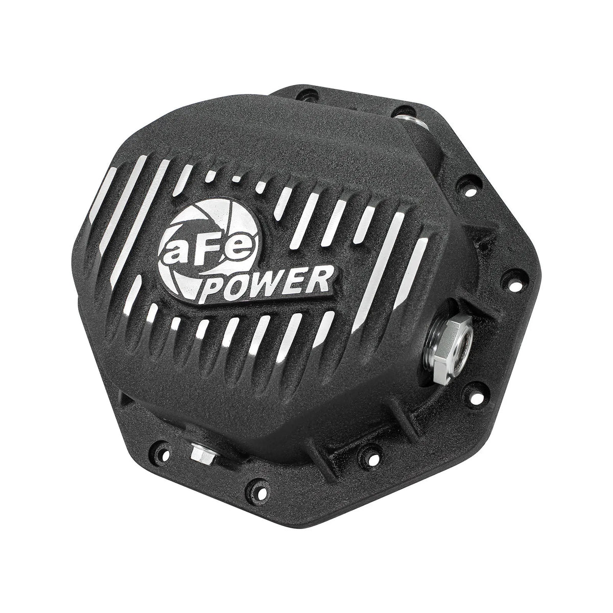 aFe Rear Differential Cover (Black Machined; Pro Series); Dodge/RAM 94-14 Corporate 9.25 (12-Bolt)