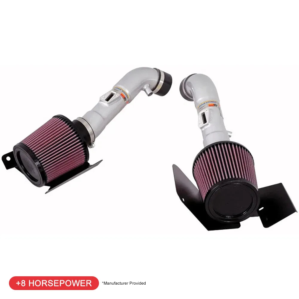 K&N 07-08 350z Dual Silver Typhoon Short Ram Intake