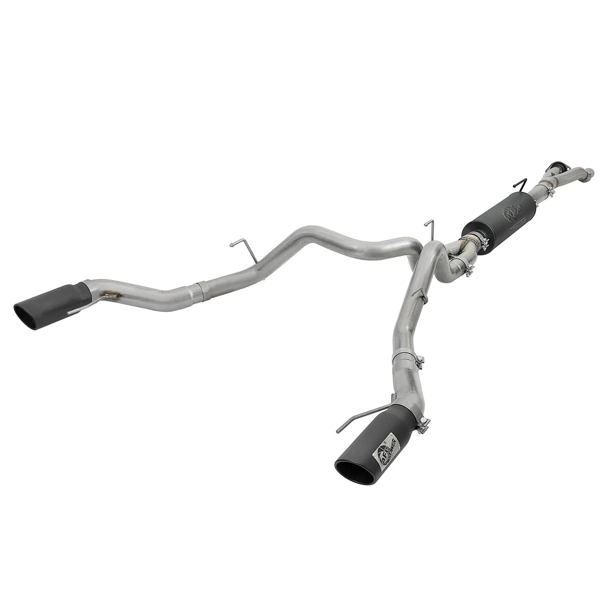 aFe MACH Force-Xp 3in to 3-1/2in 304 SS Cat-Back Exhaust w/Black Tip 17-18 Ford F-150 Raptor V6 3.5L