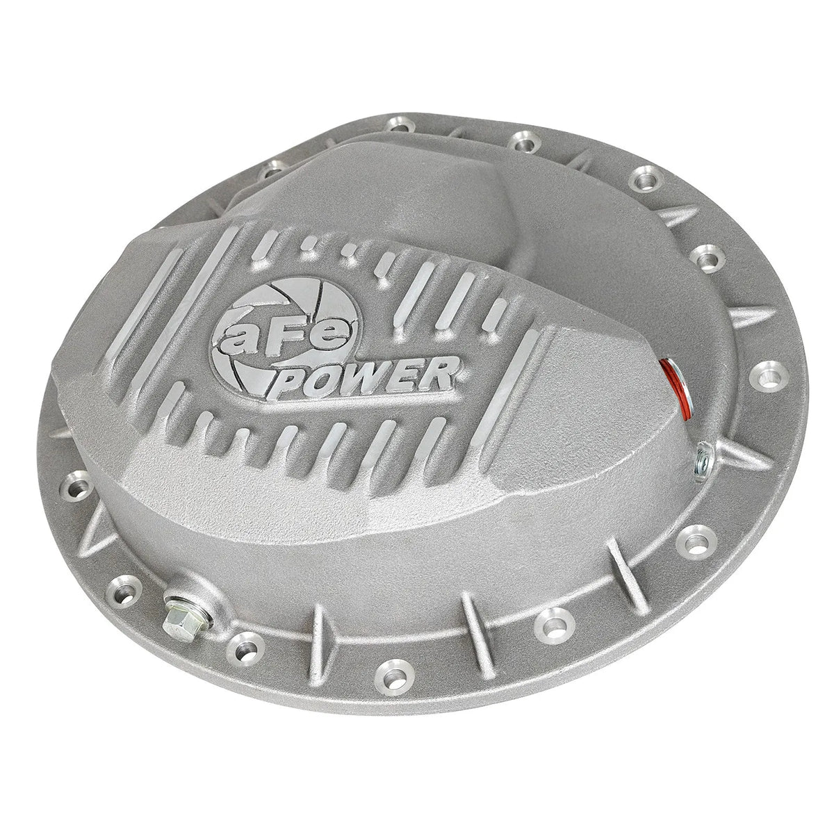 aFe Front Differential Cover (Raw; Street Series); Dodge Diesel Trucks 03-12 L6-5.9/6.7L (td)