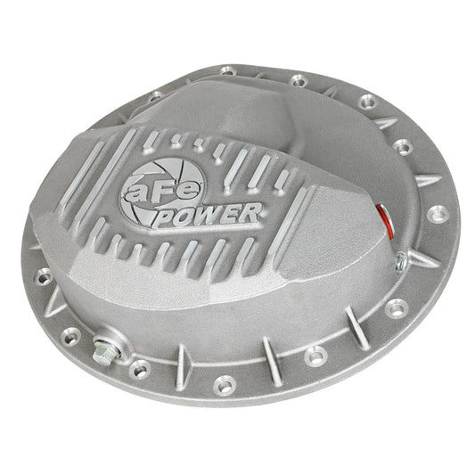 aFe Front Differential Cover (Raw; Street Series); Dodge Diesel Trucks 03-12 L6-5.9/6.7L (td)