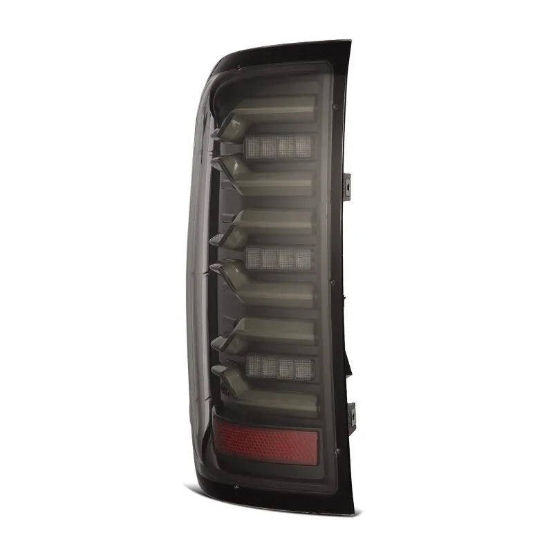 AlphaRex 14-18 Chevy Silverado 1500 Luxx-Series LED Tail Lights Alpha-Black w/Activ Light/Seq Signal