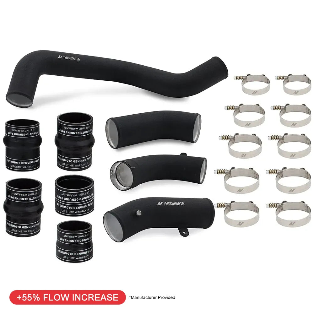 Mishimoto 17-19 GM 6.6L L5P Intercooler Pipe + Boot Kit Wrinkle Black
