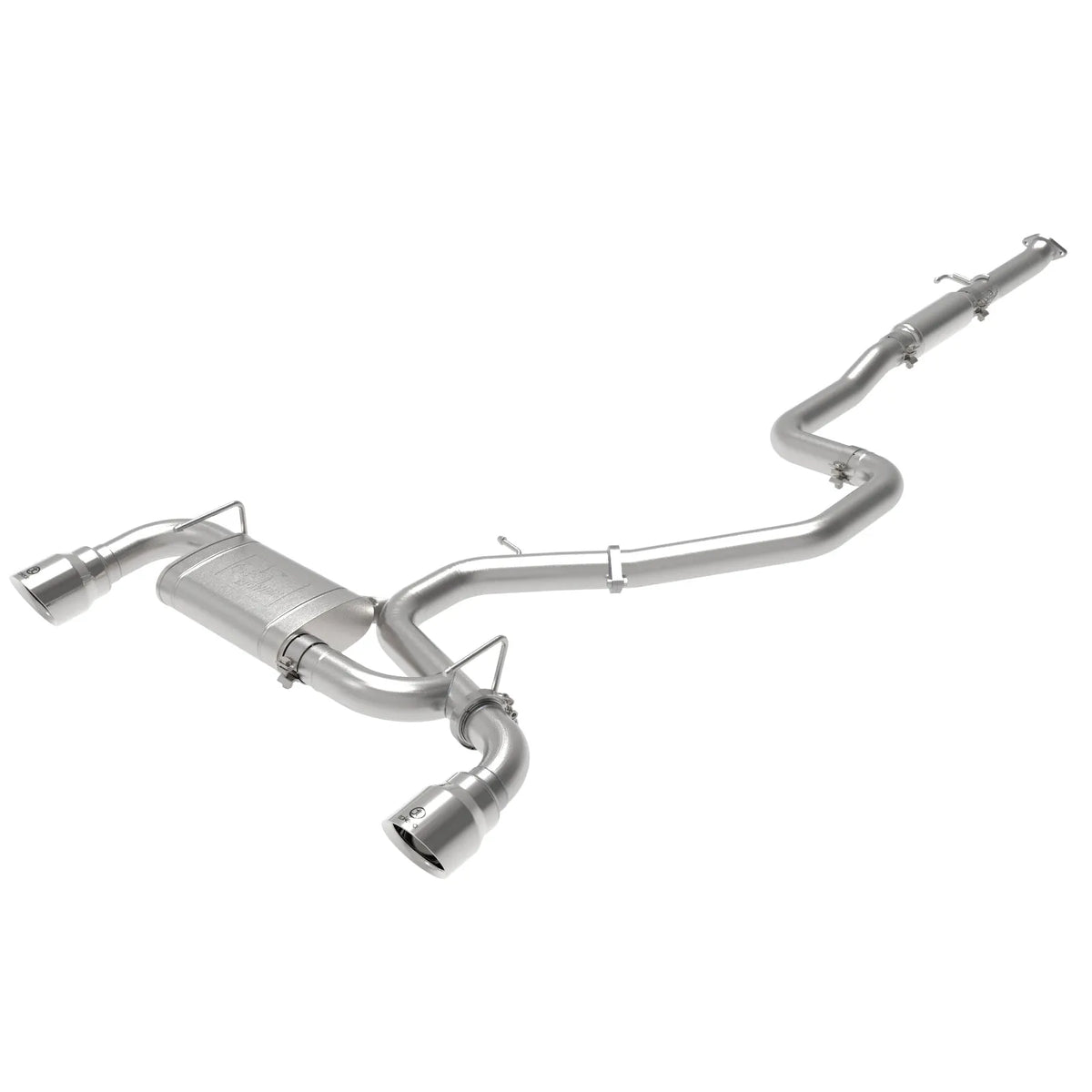 aFe Takeda Exhaust Cat-Back 19-20 Hyundai Veloster N 304SS Polished Dual Tips Exhaust