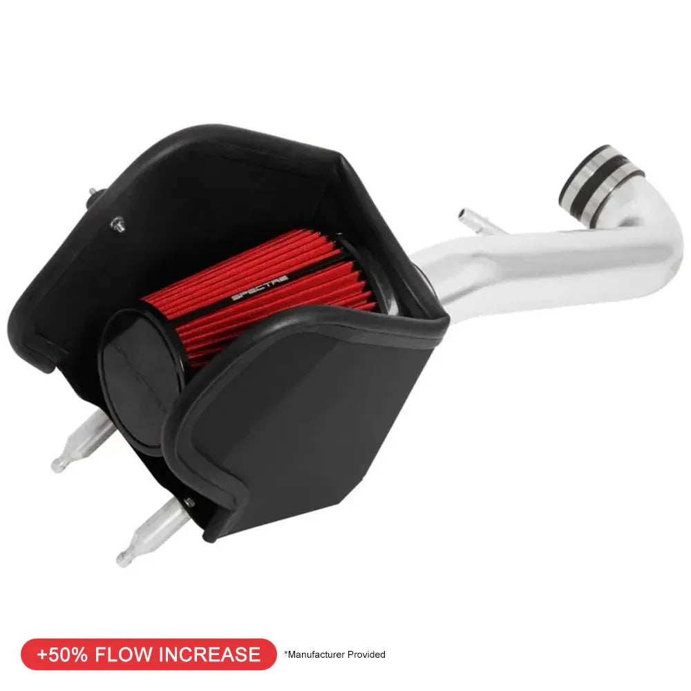 Spectre 2018 Jeep Wrangler V6-3.6L F/I Air Intake Kit - Polished w/Red Filter