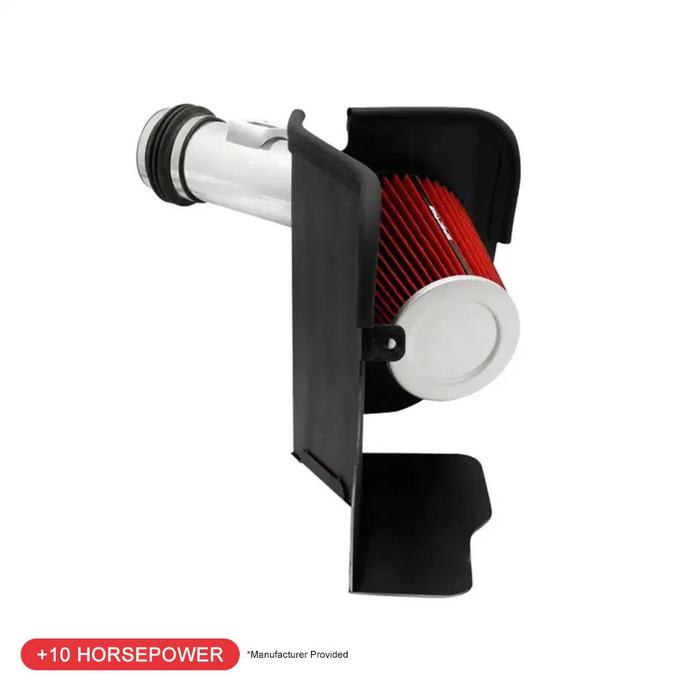 Spectre 03-07 Ford SD V8-6.7L DSL Air Intake Kit - Polished w/Red Filter