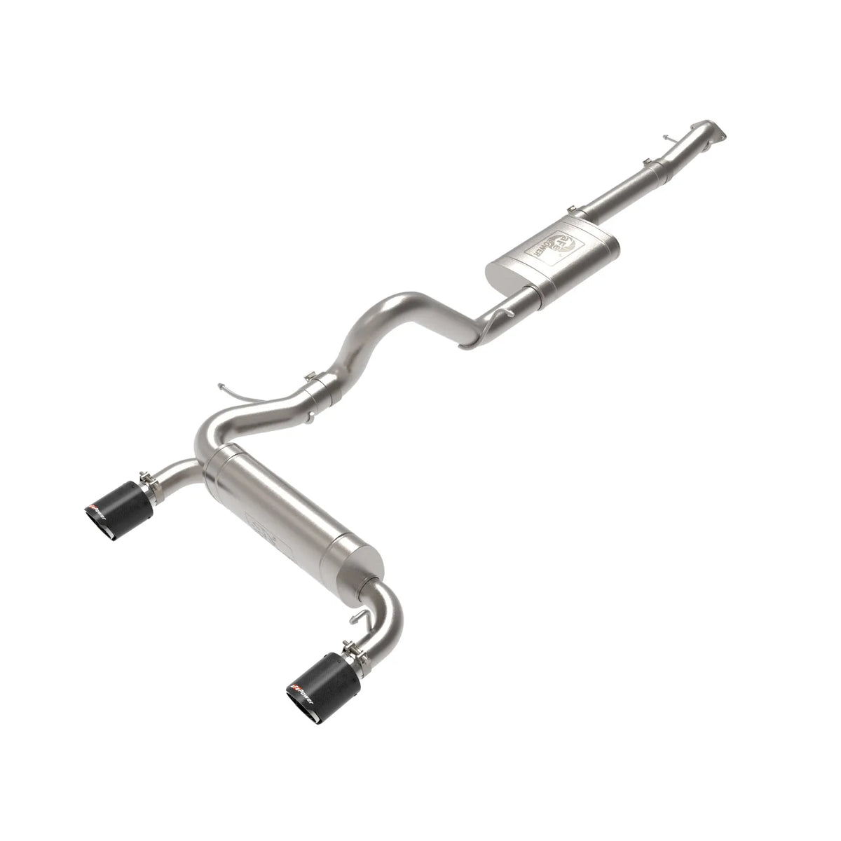 aFe 2021+ Ford Bronco L4-2.3L (t) / V6-2.7L (tt) Vulcan 3in. to 2.5in. SS Cat-Back - Carbon