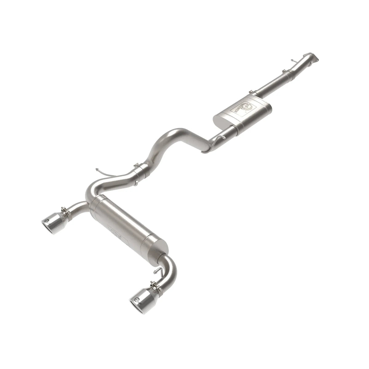 aFe 2021+ Ford Bronco L4-2.3L (t) / V6-2.7L (tt) Vulcan 3in. to 2.5in. SS Cat-Back - Polished