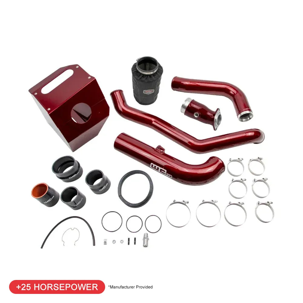 Wehrli 17-19 Chevrolet 6.6L L5P Duramax High Flow Intake Bundle Kit Stage 2 - Red