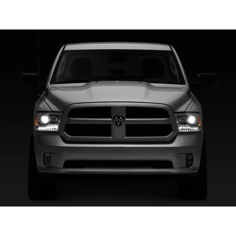 Raxiom 09-18 Dodge RAM 1500 LED Halo Headlights w/ Swtchbck Turn Signals- Chrome Hsng (Clear Lens)