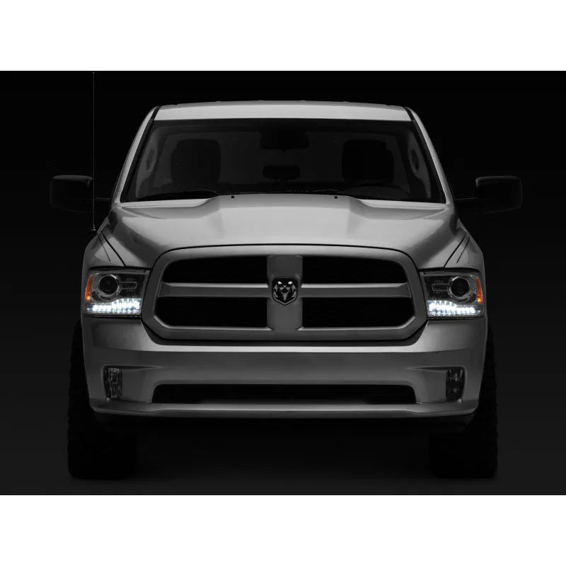 Raxiom 09-18 Dodge RAM 1500 LED Halo Headlights w/ Swtchbck Turn Signals- Chrome Hsng (Clear Lens)