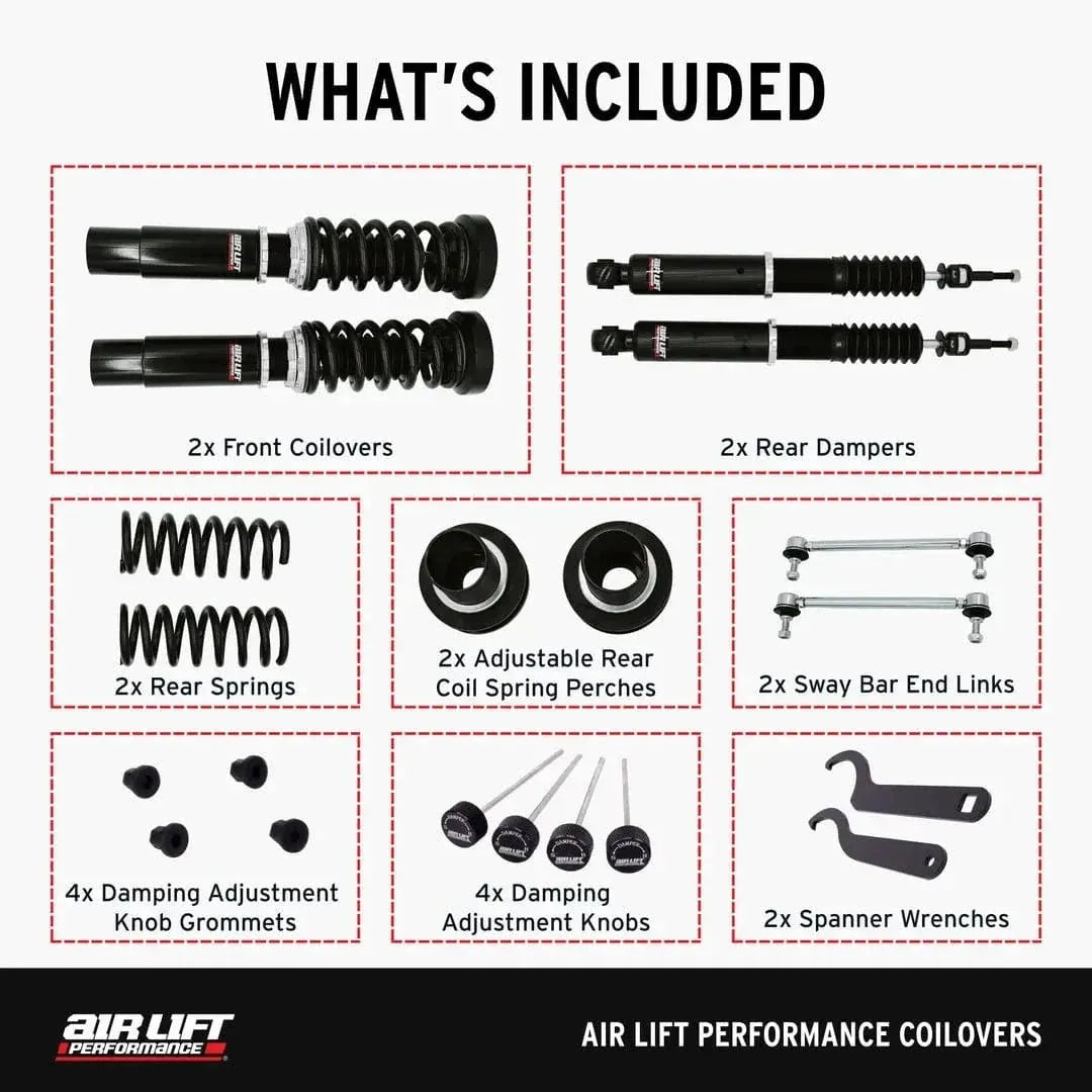 Air Lift Performance Coilover Kit - BMW / F2X / F3X / 228i / 328i / 335i / 435i / & More