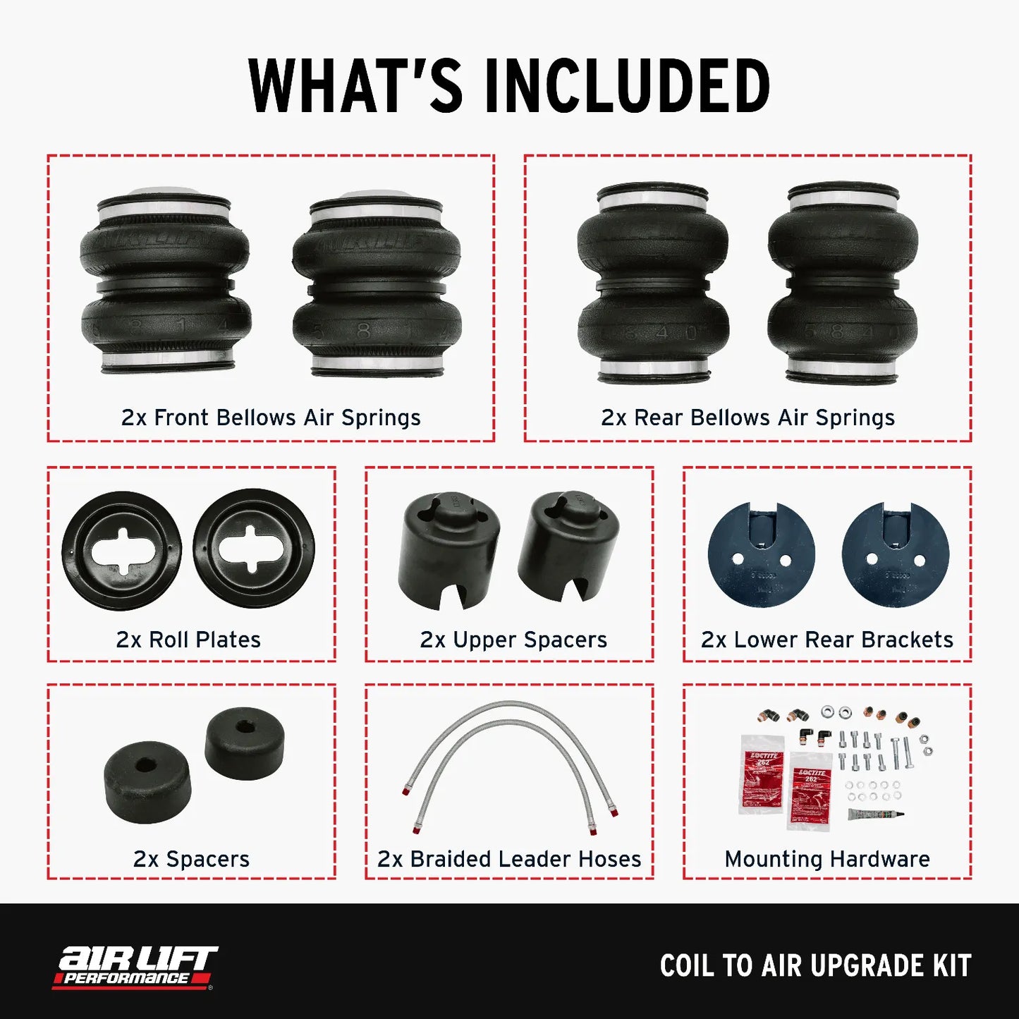 Air Lift Performance Air Upgrade Kit for 2020+ Toyota Supra (A90)