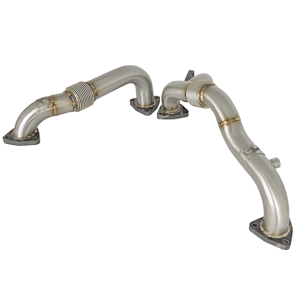aFe Twisted Steel Header Up-Pipe 08-10 Ford Diesel Trucks V8-6.4L (td)