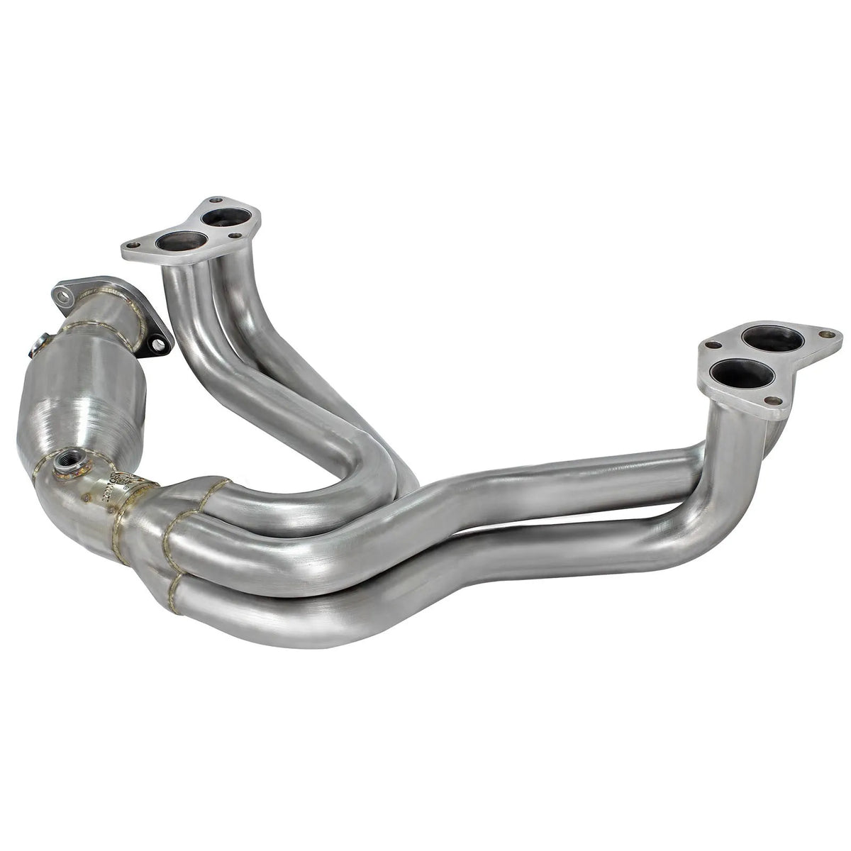 aFe 12-17 Toyota 86 / FRS / BRZ Twisted Steel 304 Stainless Steel Long Tube Header w/ Cat