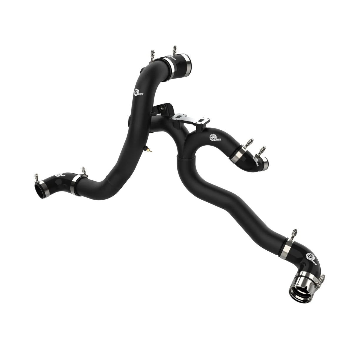 aFe 18-22 Kia Stinger V6-3.3L BladeRunner Alum Hot/Cold Charge Pipe Kit Black