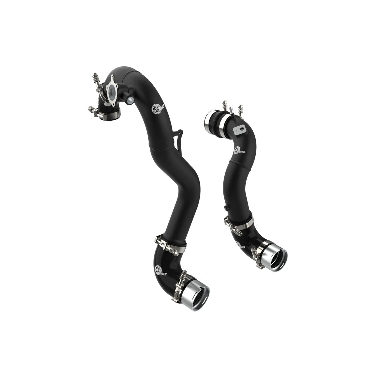 aFe 21-22 Ford Bronco L4-2.3L (t) BladeRunner Alum Hot/Cold Charge Pipe Kit - Black