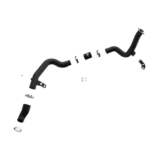 aFe 19-22 Hyundai Veloster N BladeRunner 2-1/4in to 2-1/2in Aluminum Hot Charge Pipe - Black