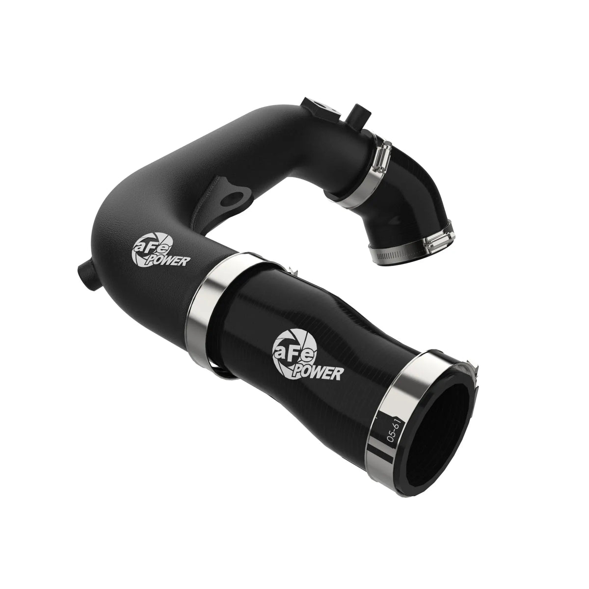 aFe 2024+ Jeep Wrangler JL L4-2.0L (t) BladeRunner 2-1/2in Aluminum Hot Charge Pipe - Black