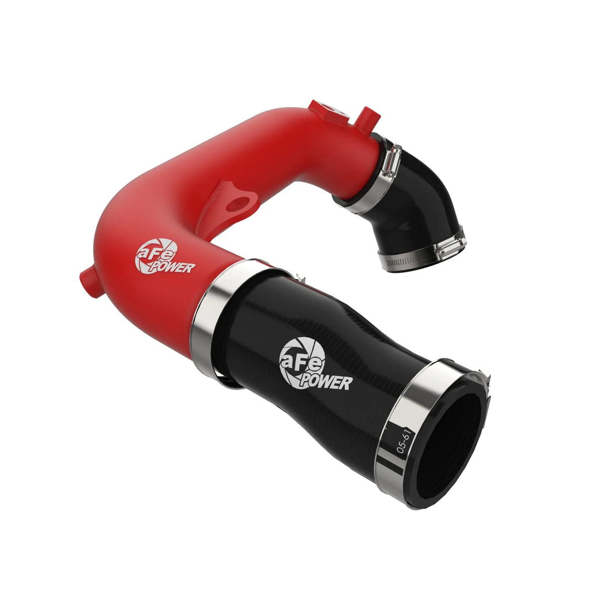 aFe 2024+ Jeep Wrangler JL L4-2.0L (t) BladeRunner 2-1/2in Aluminum Hot Charge Pipe - Red