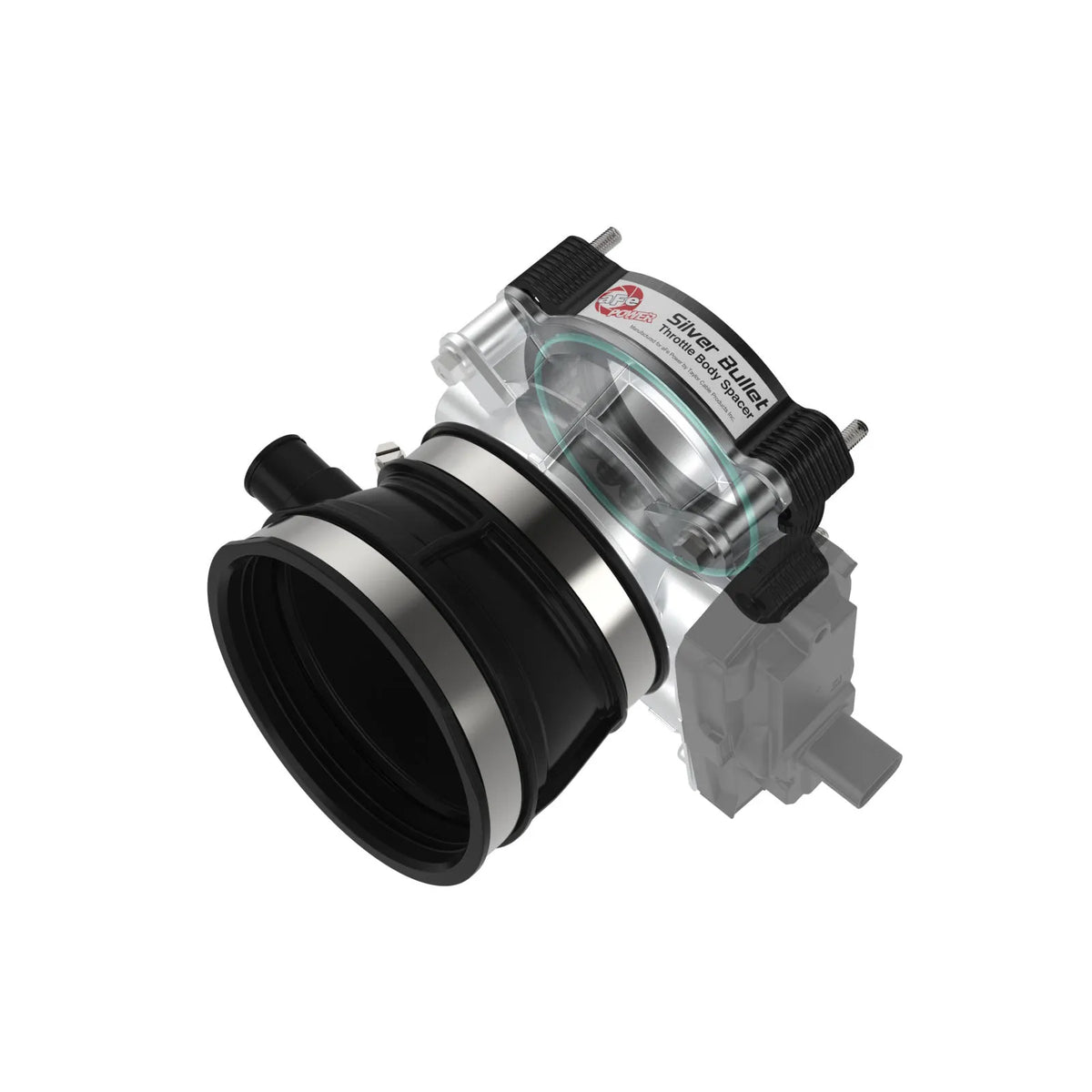 aFe 2020 Vette C8 Silver Bullet Aluminum Throttle Body Spacer / Works With aFe Intake Only - Black