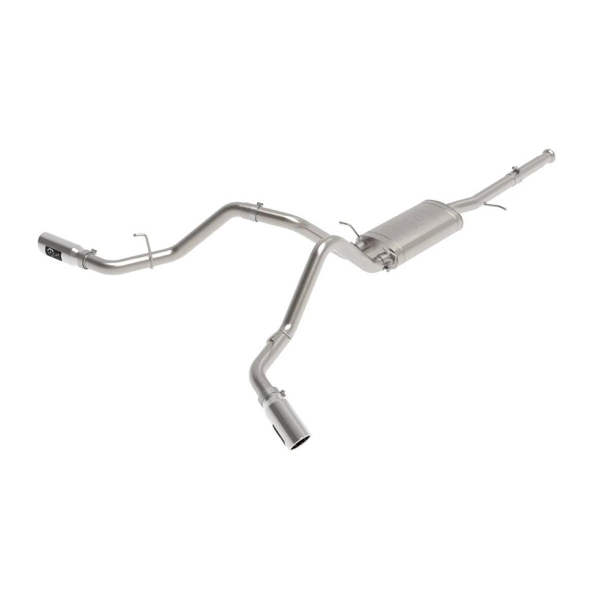 aFe Apollo GT Cat-Back Exhaust GM Trucks 09-18 V6-4.3L/V8-4.8/5.3L-Dual Rear-Side Exit Polish Tips