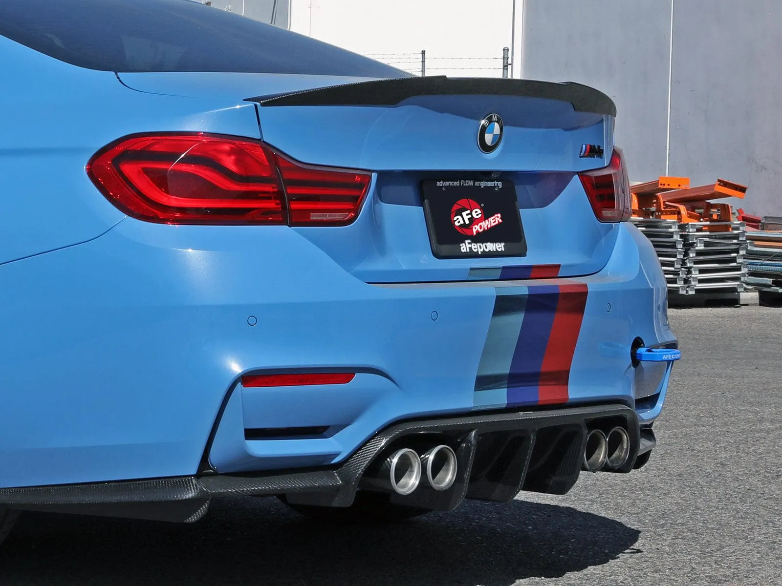 aFe CONTROL Rear Tow Hook Blue | BMW F-Chassis 2/3/4/M (450-502002-L)