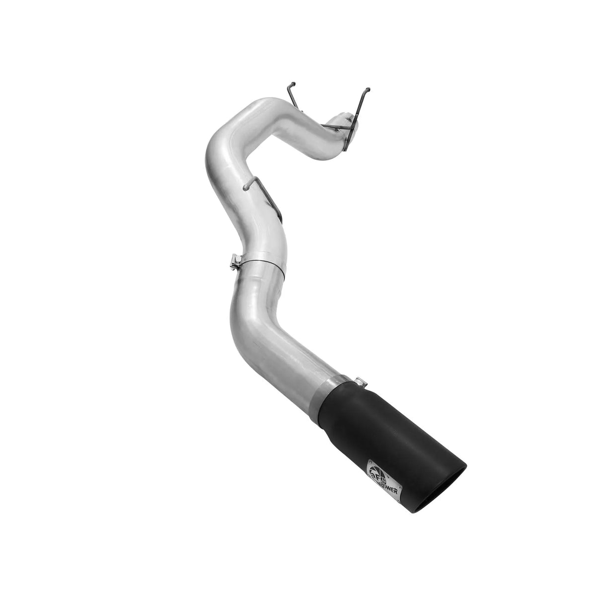 aFe Atlas 5in DPF-Back Aluminized Steel Exh Dodge RAM Diesel 13-14 L6-6.7L Mega Cab w/ Black Tip