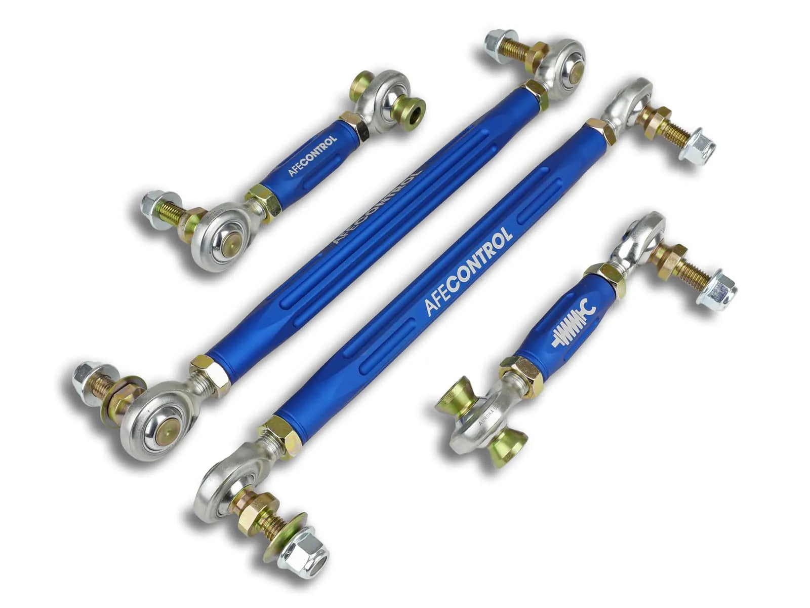 aFe Adjustable Front & Rear End Link Set Blue | BMW M2 (15-21) / M3 (15-18) (442-502001-L)