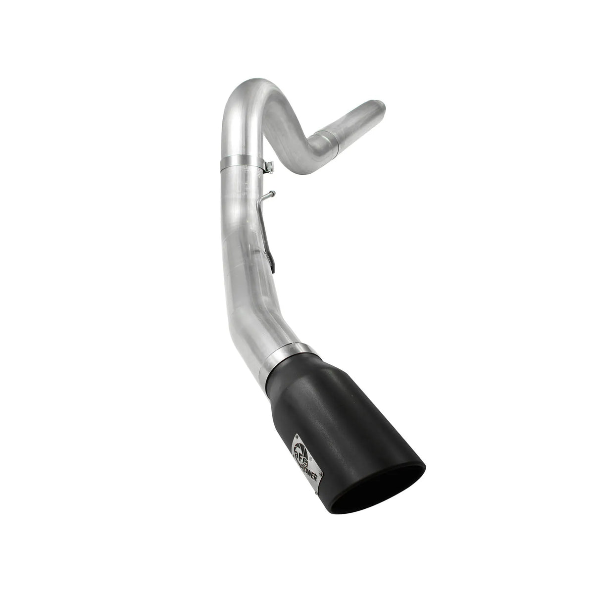 aFe Atlas 5in DPF-Back Aluminized Steel Exh Sys, Ford Diesel Trucks 08-10 V8-6.4L (td) Black tip