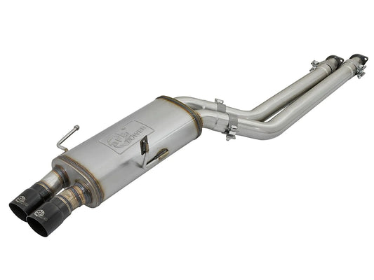 aFe 2.5in Stainless Steel Cat-Back Exhaust System w/ Black Tip | BMW M3 L6 3.2L (96-99) (49-36332-B)