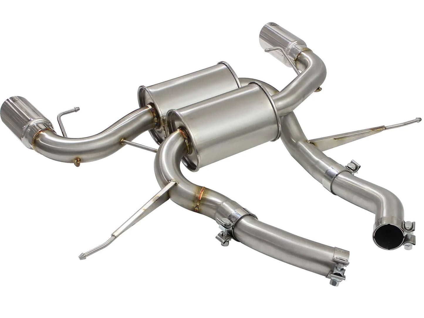 aFe 2.5in SS Downpipe-Back Exhaust | BMW 335i (E90/E92) (07-13) (49-36327-P)
