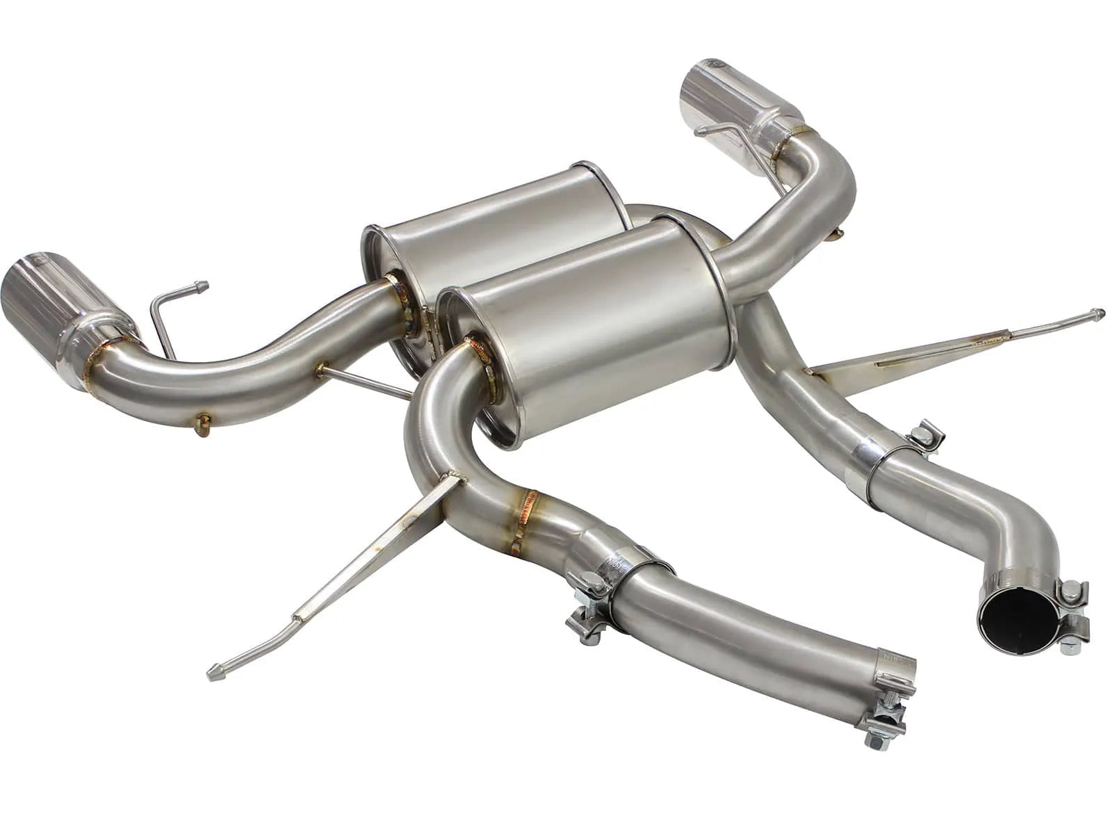 aFe 2.5in SS Downpipe-Back Exhaust | BMW 335i (E90/E92) (07-13) (49-36327-P)