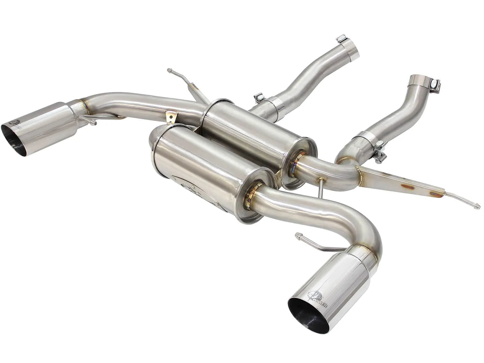 aFe 2.5in SS Downpipe-Back Exhaust | BMW 335i (E90/E92) (07-13) (49-36327-P)