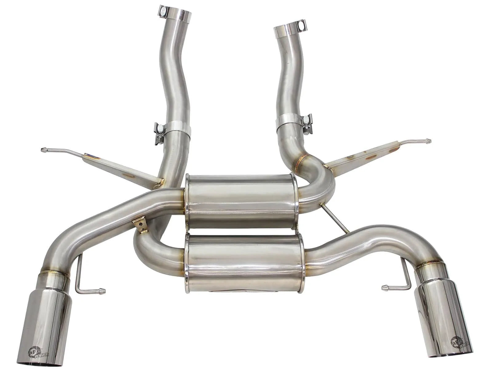 aFe 2.5in SS Downpipe-Back Exhaust | BMW 335i (E90/E92) (07-13) (49-36327-P)