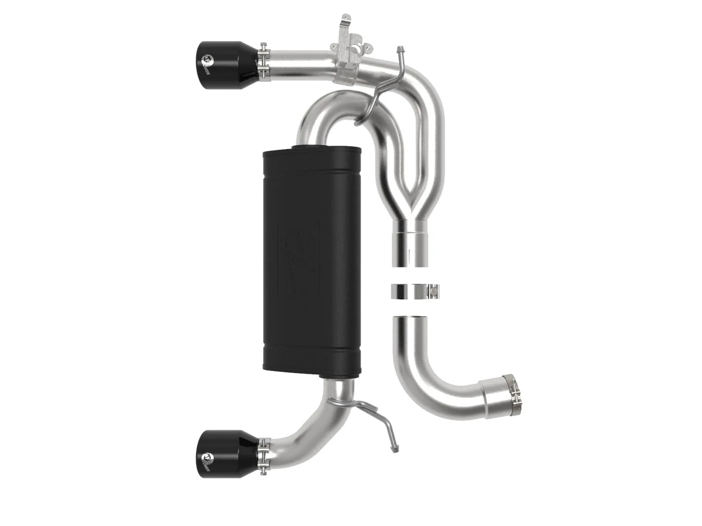 aFe 3in to 2.5in SS Axle-Back Exhaust w/ Black Tips | BMW M235i (14-16) (49-36348-B)