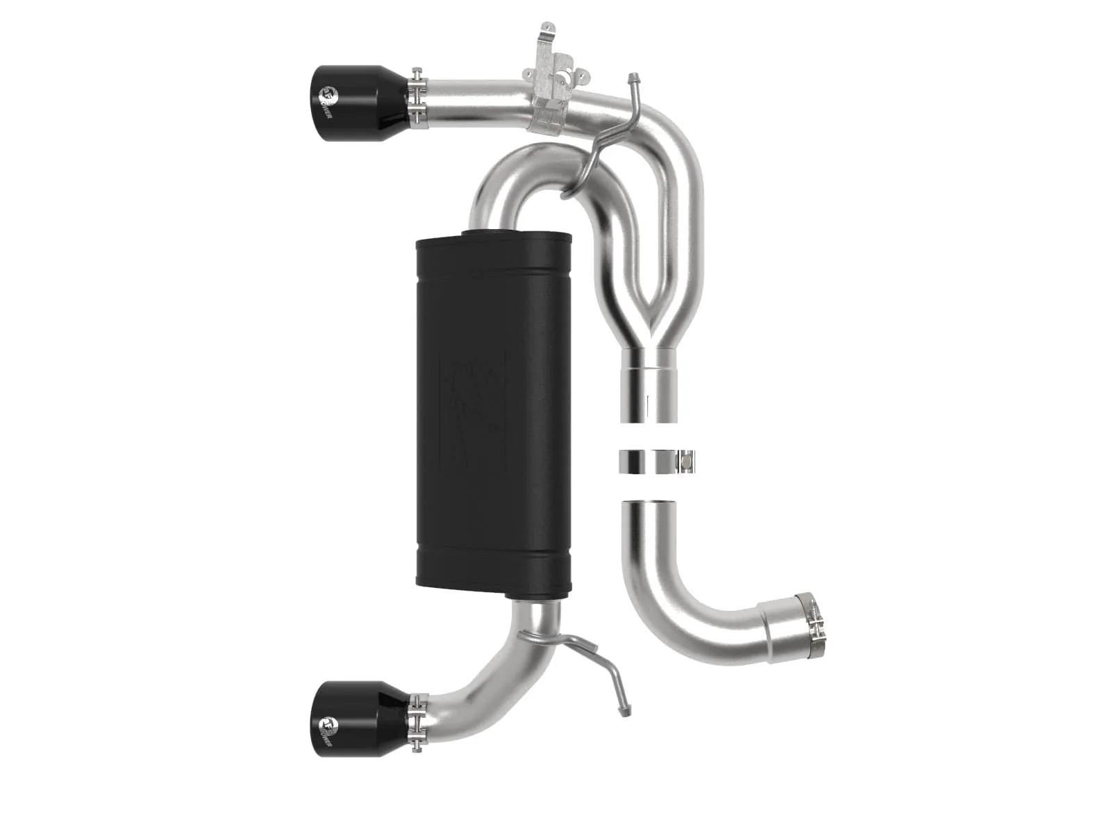 aFe 3in to 2.5in SS Axle-Back Exhaust w/ Black Tips | BMW M235i (14-16) (49-36348-B)