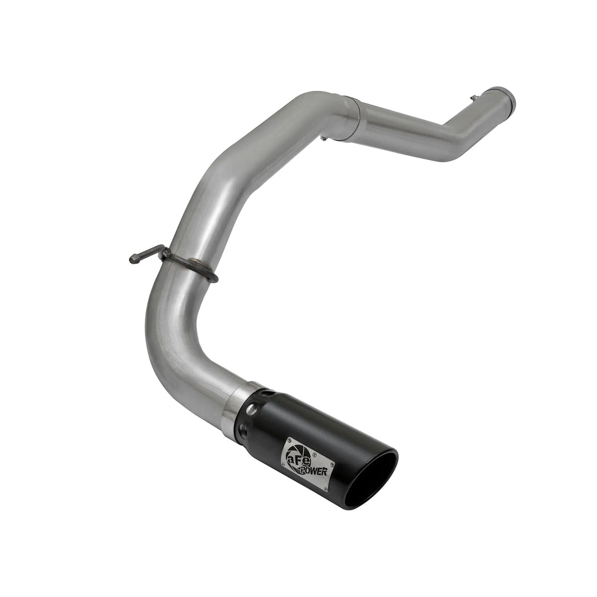aFe LARGE Bore HD DPF-Back SS Exhaust w/ Black Tip 2016 Nissan Titan XD V8-5.0L (td)