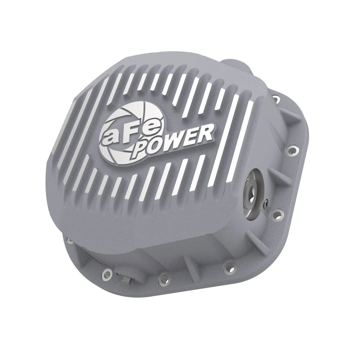 aFe Rear Differential Cover (Raw; Street Series); Ford Diesel Trucks 86-13 V8 (td)