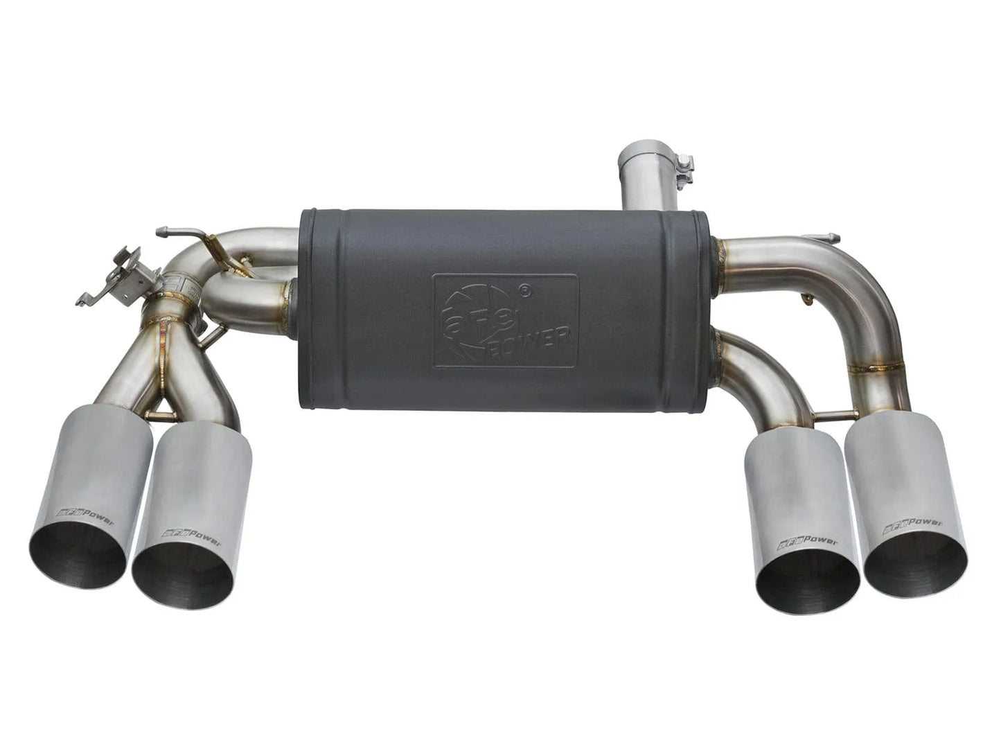 aFe 3in to 2.5in 304 Stainless Steel Axle-Back Exhaust w/ Polished Tip | BMW M2 (16-17) (49-36333-P)