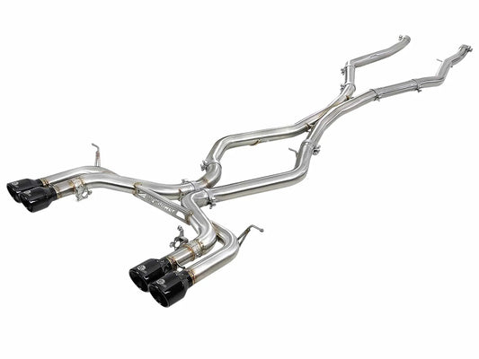 aFe 3.5in SS Cat-Back Exhaust w/ Black Tip | BMW X5 M (F85)/X6 M (F86) V8-4.4L (15-18) (49-36342-B)