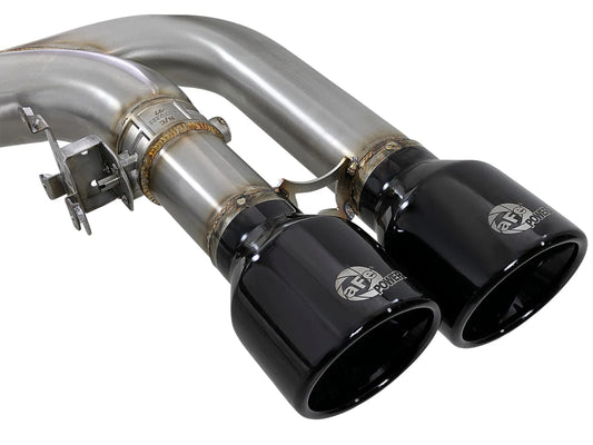 aFe 3.5in SS Cat-Back Exhaust w/ Black Tip | BMW X5 M (F85)/X6 M (F86) V8-4.4L (15-18) (49-36342-B)
