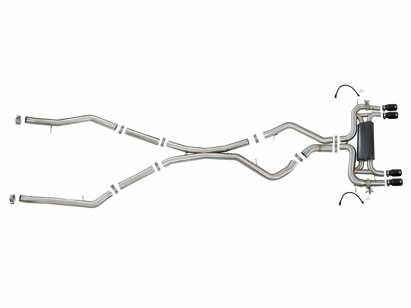 aFe 3.5in SS Cat-Back Exhaust w/ Black Tip | BMW X5 M (F85) V8-4.4L (15-18) (49-36341-B)