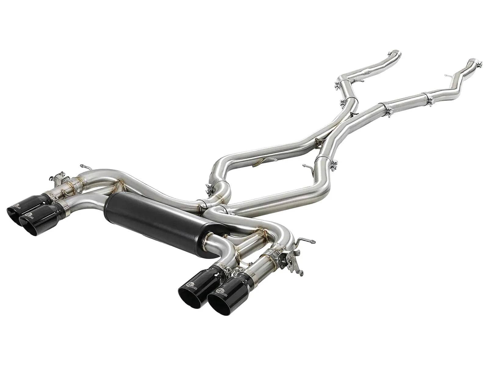 aFe 3.5in SS Cat-Back Exhaust w/ Black Tip | BMW X5 M (F85) V8-4.4L (15-18) (49-36341-B)