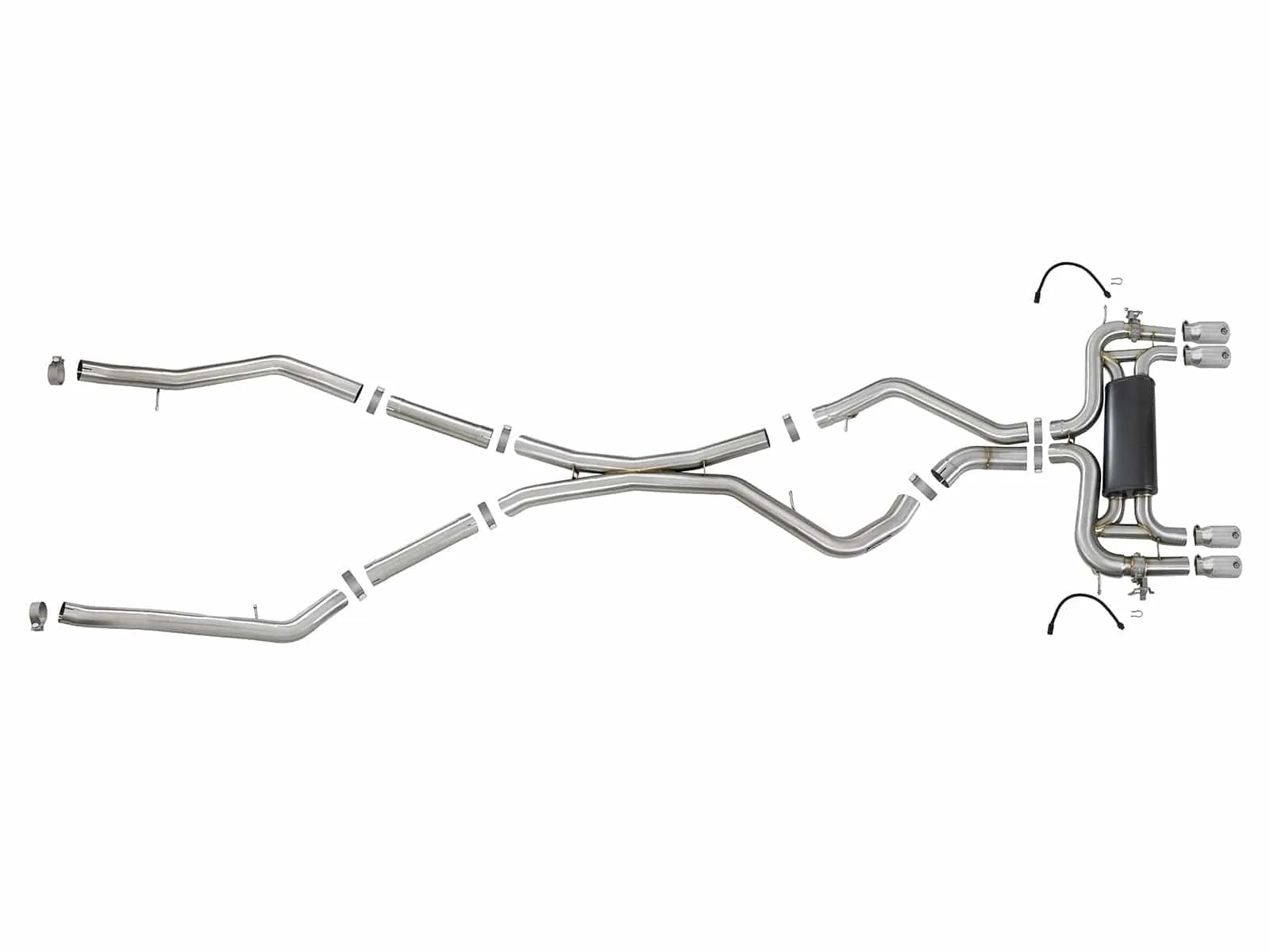 aFe MACH Force-XP 3.5in SS Cat-Back Exhaust | BMW X5 M/F86 X6 M (15-18) (49-36341-P)