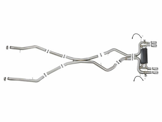 aFe MACH Force-XP 3.5in SS Cat-Back Exhaust | BMW X5 M/F86 X6 M (15-18) (49-36341-P)